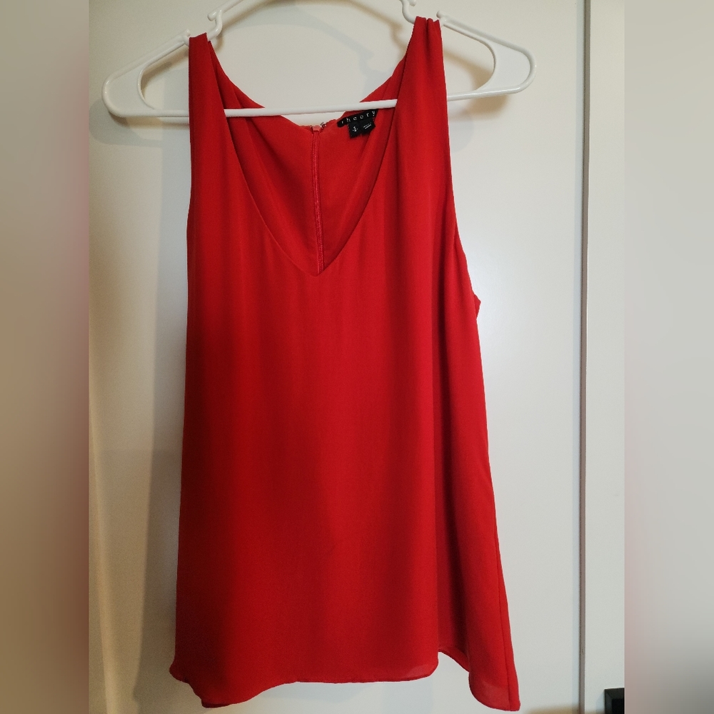 Theory Sleeveless V Neck Top